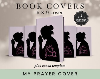 My Prayer Cover, KDP Cover Template, 6x9, Editable in Canva, Ready to Use