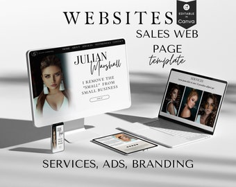 Canva Website Template: Services Landing Page for Coaches