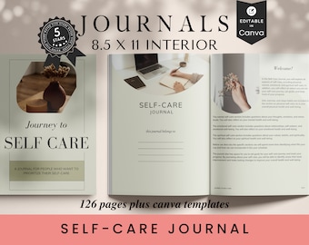 Self Care Journal: 126-Page Guided Prompts (8.5x11) KDP Interior