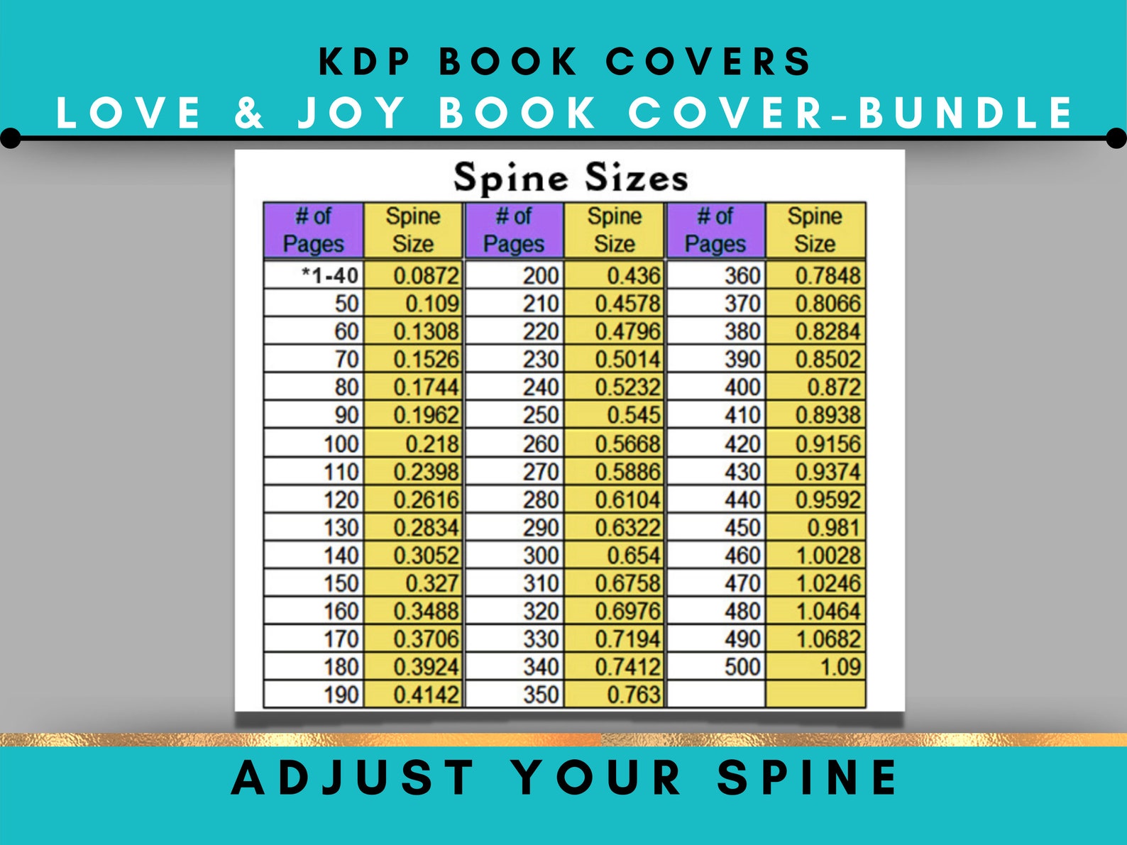 KDP Cover Premade Book Cover Bundle 6x9. 8.5x11 Love and Etsy