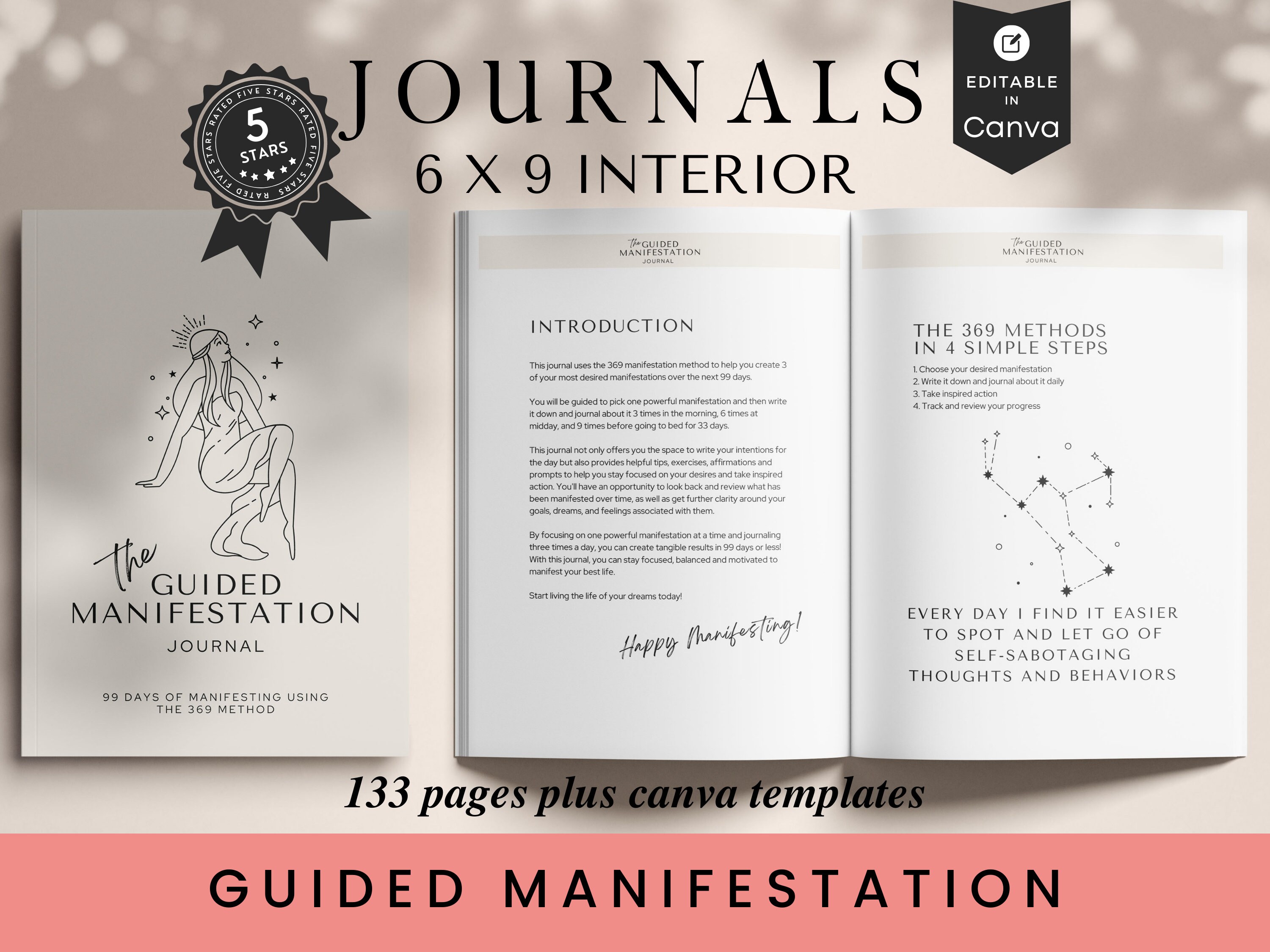 369 Manifestation Journal for Kdp Graphic by KDP Mega Store · Creative  Fabrica