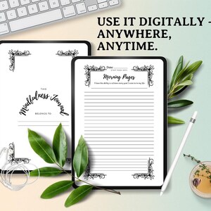 Modello di diario di consapevolezza: planner stampabile 6x9, modificabile in Canva immagine 4