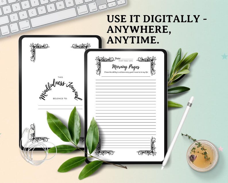 Modello di diario di consapevolezza: planner stampabile 6x9, modificabile in Canva immagine 4
