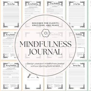 Modello di diario di consapevolezza: planner stampabile 6x9, modificabile in Canva immagine 3