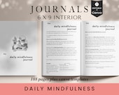 Daily Mindfulness Journal: 6x9 KDP Interior, Canva Template