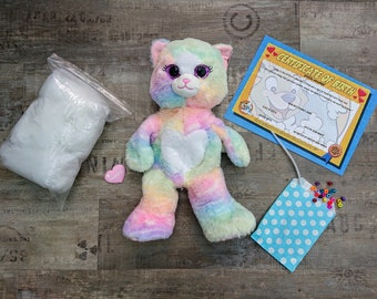 16 inch Rainbow Cat Teddy Making Kit