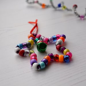 Mini Christmas Craft Kit | Beaded Christmas Decoration Craft Kit | Christmas Craft Kit For Kids | Advent Calendar filler | Stocking Filler