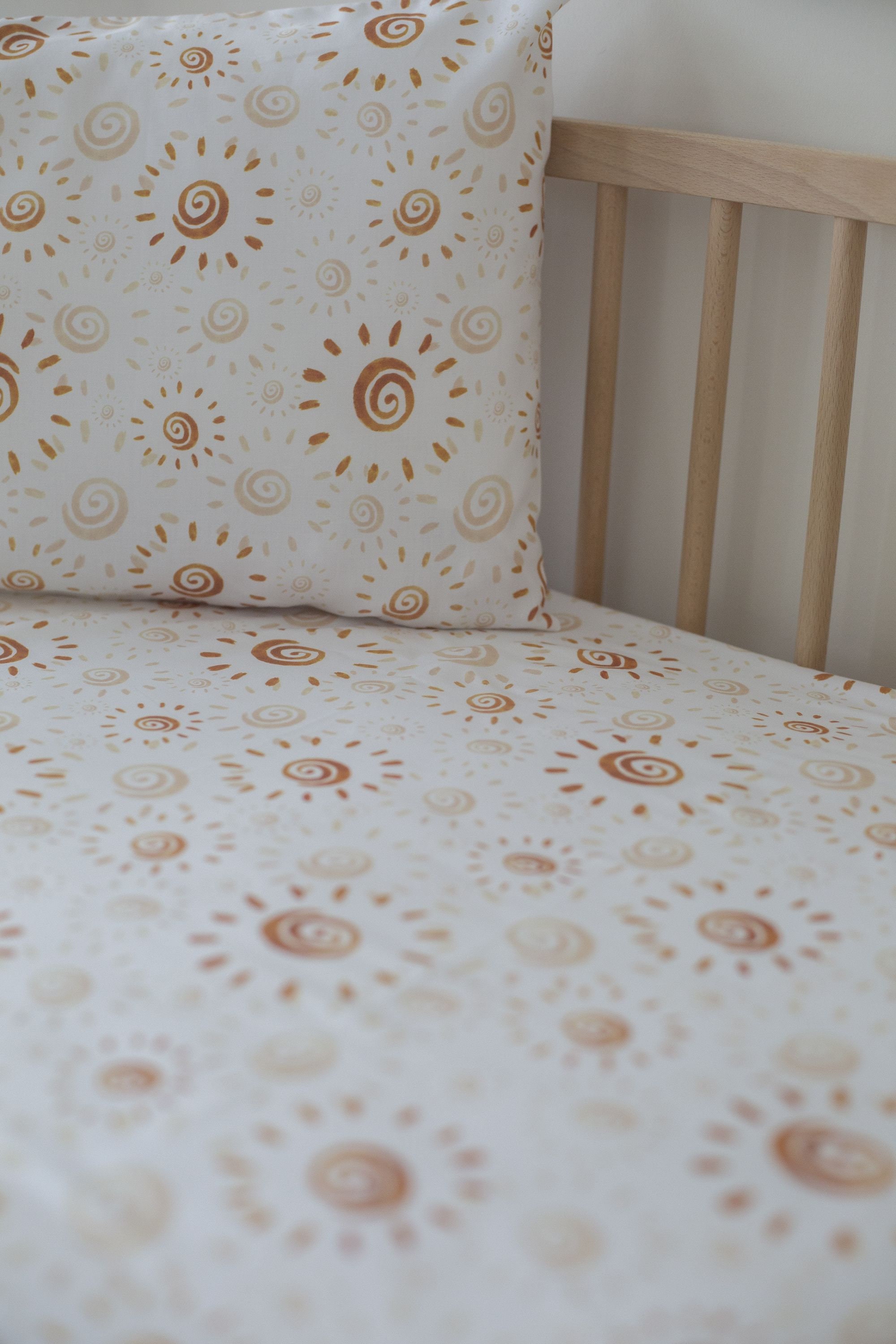 Watercolor Sun Design Sheet Watercolor Sun Baby Crib Sheet Etsy