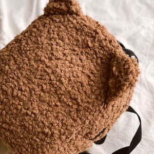 Mochila Teddy para crianças e bebês, presente de Natal, mini bolsa, lancheira, mini bolsa Teddy macia, mochila leve para crianças, linda bolsa escolar, presente