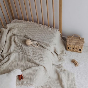 Stone Muslin Blanket, Soft Muslin Blanket, Swaddle Blanket, 4 Layered Muslin, Cotton Muslin Blanket, Gift Baby Blanket, Baby Muslin Blanket
