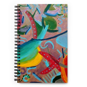 Acrylic Painting Printed on Spiral Notebook