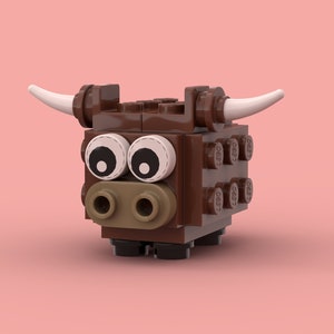 Zodiac Mini Ox - Custom Design - Made with authentic new LEGO® bricks