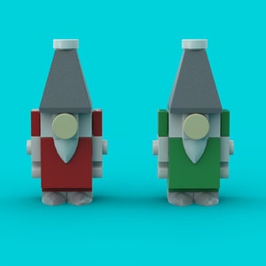 Pair of Gnomes - Custom Design - Made with authentic new LEGO® bricks