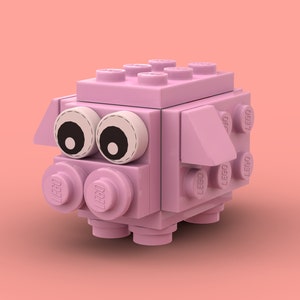 Zodiac Mini Pig - Custom Design - Made with authentic new LEGO® bricks