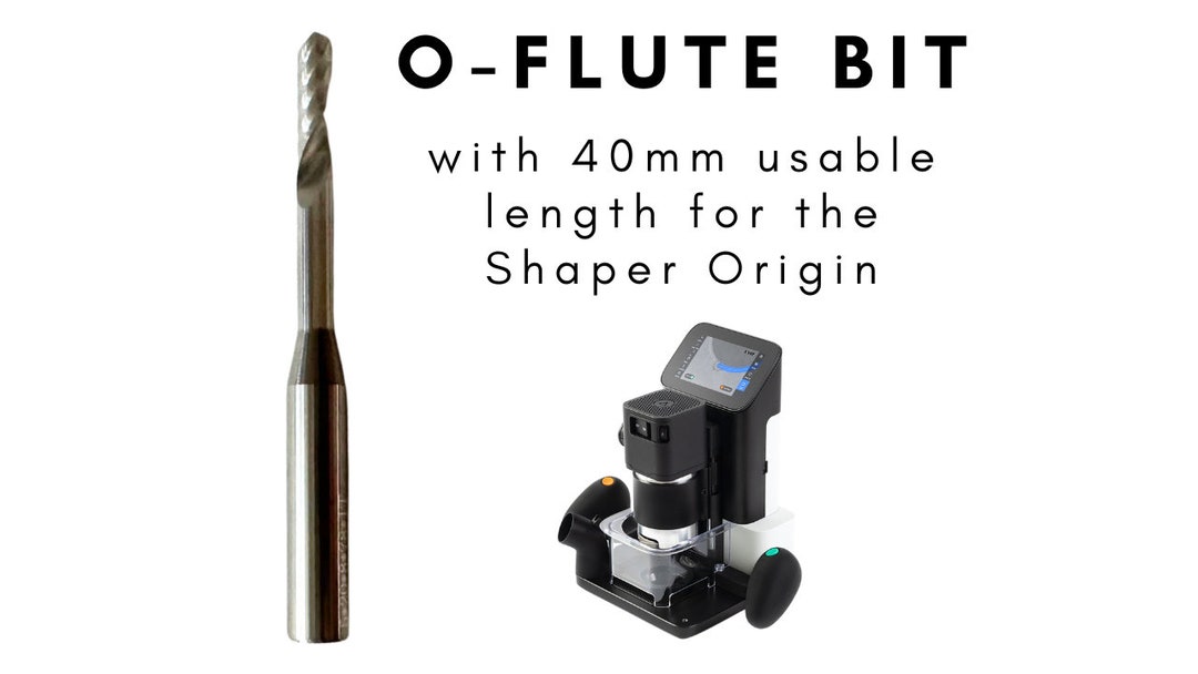 5mm Up-spiral O-flute Router Bit: 40mm Cut, Shaper Origin Compatible - Etsy