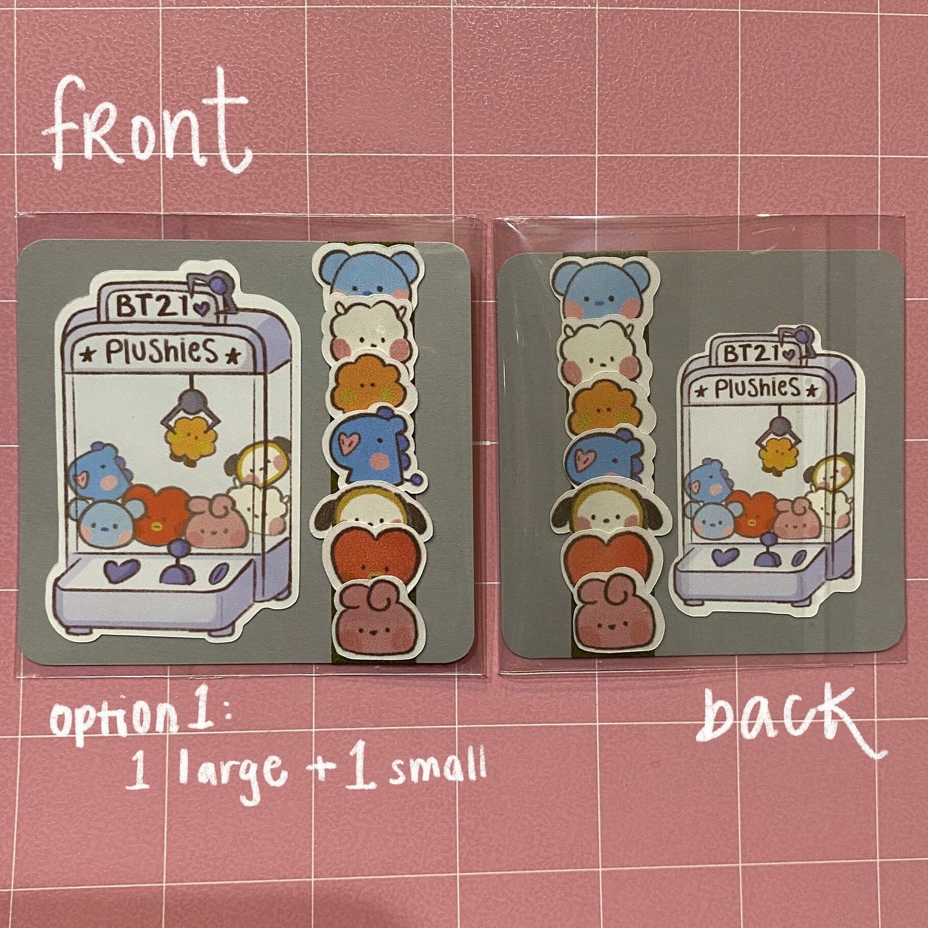 Bt21 Claw Machine Sticker Pack - Etsy