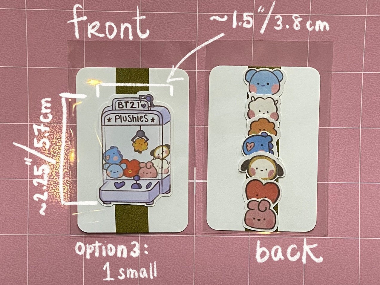 Bt21 Claw Machine Sticker Pack - Etsy