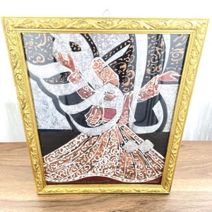 Whirling Derwish Wall Art, Islamic Wall Decor, Sufi Art, Sufi Handmade Islamic Calligraphy Art, Islamıc Wall Art, Whirling Dervish Paıntıng