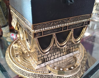 Kaaba Figurine Decor, Islamic Tabletop Ornament, Muslim Gift