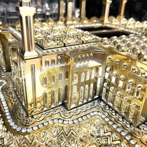 Islamic Table Decor | Al Masjid an Nabawi Replica | Gold 360-3S Small
