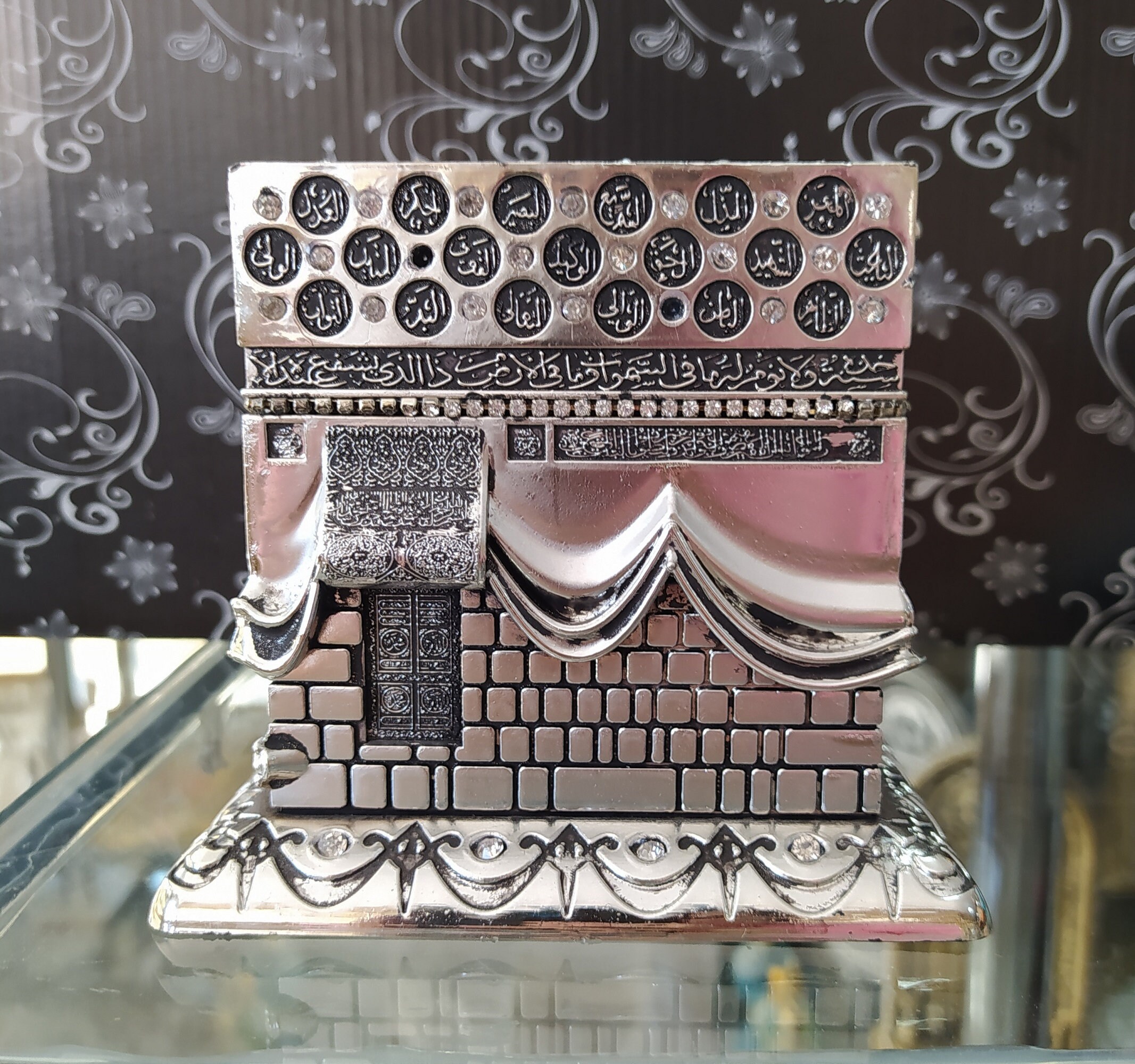 Kaaba Asma Ul Husna Figurine, Kaaba Table Decor, Islamic Home Decor