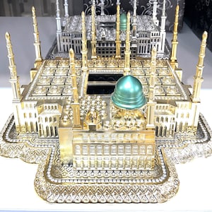 Islamic Table Decor | Al Masjid an Nabawi Replica | Mother of Pearl 360-3F Small