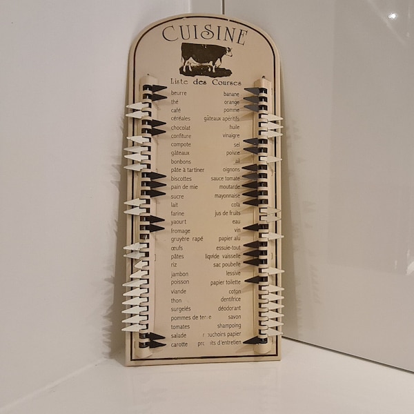 Metal Shopping List Etsy