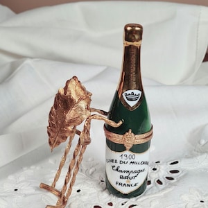 Limoges prydnadsdosa med piller signerad Champagne Millennium XL