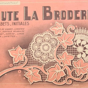 embroidery vintage leaflet book pattern