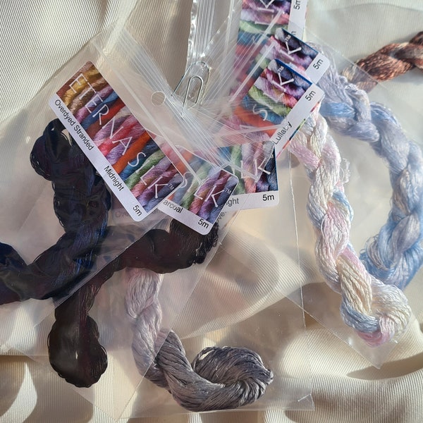 Set of ETERNA Silk Thread Cross Stitch Twilight DIY