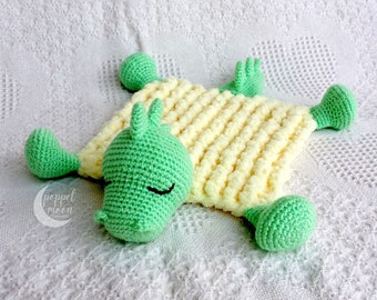 Dino Lovey Crochet Pattern, Amigurumi Dino, Crochet Dinosaur Lovey Pattern for Baby, Crochet Baby Toy Pattern, Amigurumi Baby Toy Pattern
