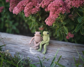 Tiny Frog and Toad Crochet Pattern Bundle, Realistic Amigurumi Frog and Toad Patterns, ENGLISH Only, PDF Pattern