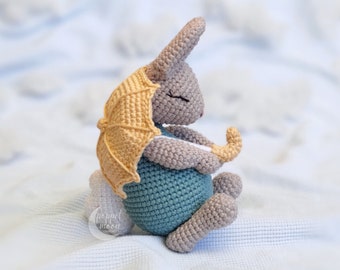 Amigurumi Bunny Crochet Pattern, Tiny Umbrella Crochet Pattern, Crochet Patterns Amigurumi Cute, Spring Amigurumi, Bunny Amigurumi, PDF, DIY
