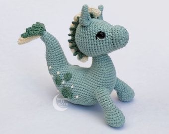 Hippocampus Crochet Pattern, Fantasy Amigurumi Pattern, Sea Horse Crochet Pattern, Kelpie Amigurumi Pattern, Water Horse Crochet Pattern