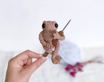 Cute Toad Crochet Pattern PDF, Amigurumi Toad Crochet Pattern, Tiny Crochet Toad, Crochet Toad Toy Pattern, ENG Only