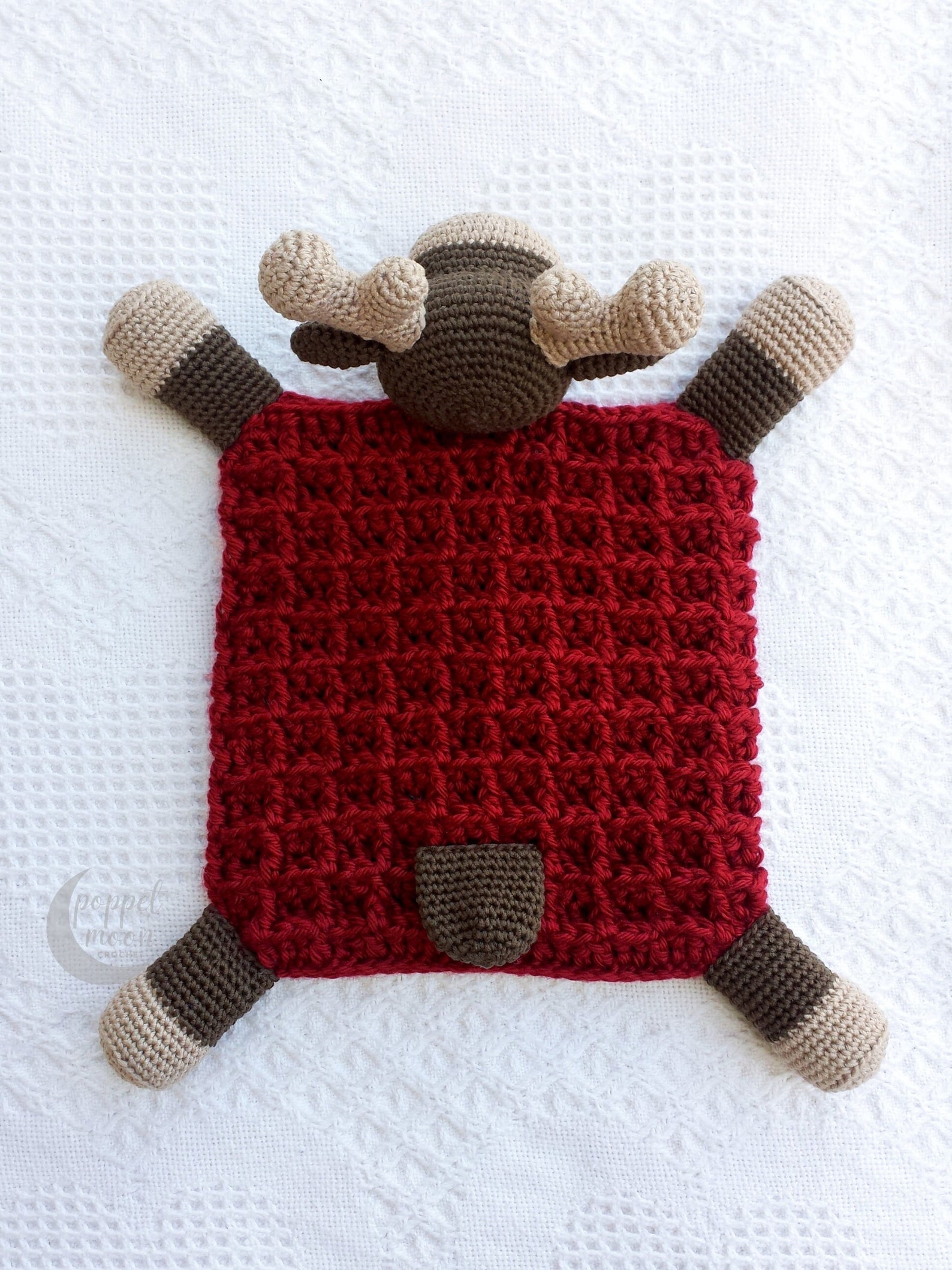 Moose Lovey Crochet Pattern Crochet Lovey Blanket Pattern for Etsy