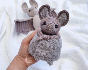 Cute Bat Crochet Pattern PDF, Halloween Crochet Pattern Amigurumi, Crochet Toy Patterns for Kids, Crochet Amigurumi Pattern for Baby, ENG