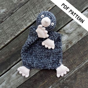 Mole Lovey Crochet Pattern, Woodland Animal Amigurumi Comforter Pattern for Baby, Cute Ragdoll Style Security Blanket Pattern, English PDF