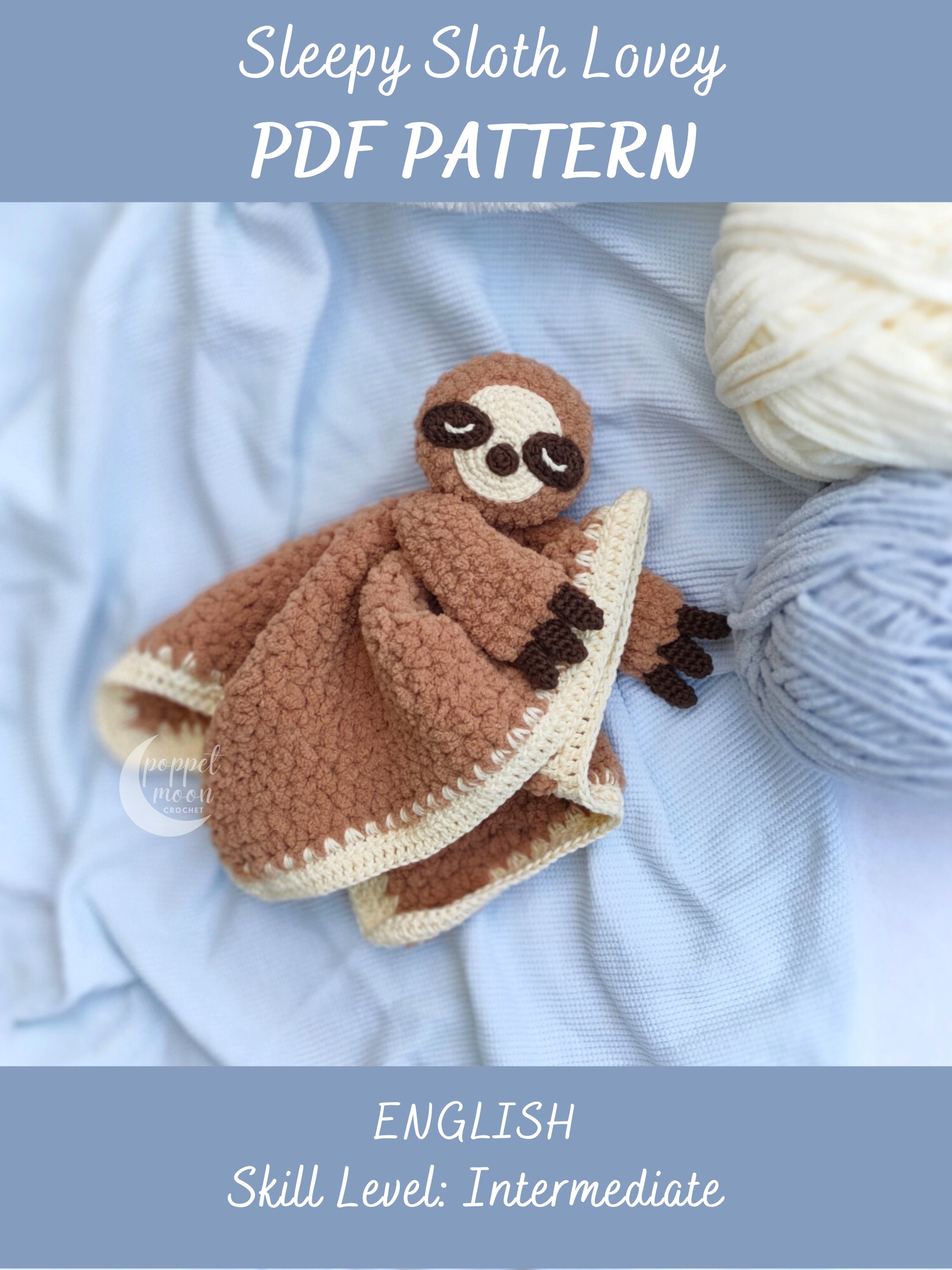 Emotional Support Sloth crochet Pattern 