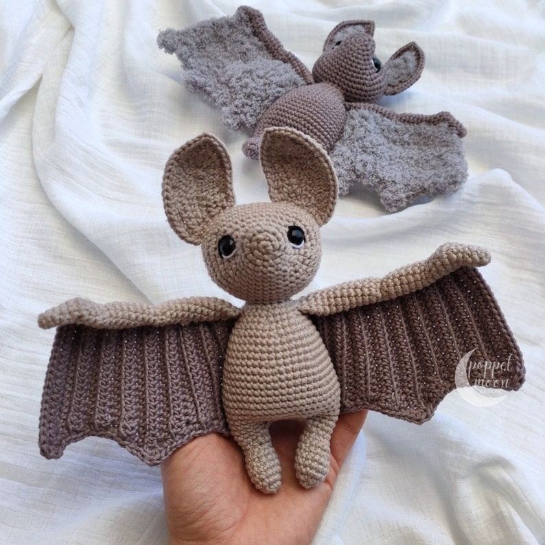 Cute Bat Crochet Pattern PDF, Halloween Crochet Pattern Amigurumi, Crochet Toy Patterns for Kids, Crochet Amigurumi Pattern for Baby, ENG image 7