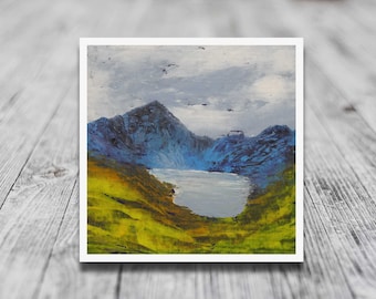 Cwm Cau, Idris Giclee Print, Modern Welsh Mountain Landscape Art poster