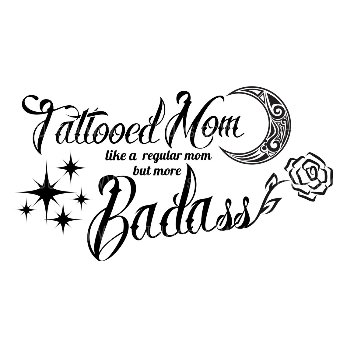 Tattooed Mom SVG PNG JPG Téléchargement instantané numérique Etsy