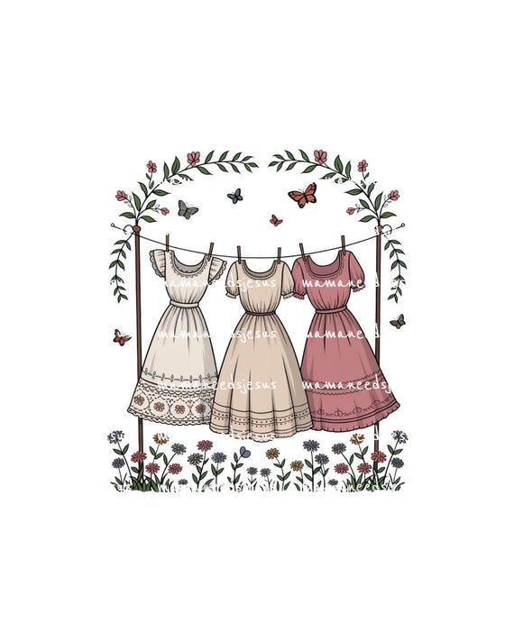 cottagecore dress png Vintage Meadow Cottagecore Dress Ivory / S