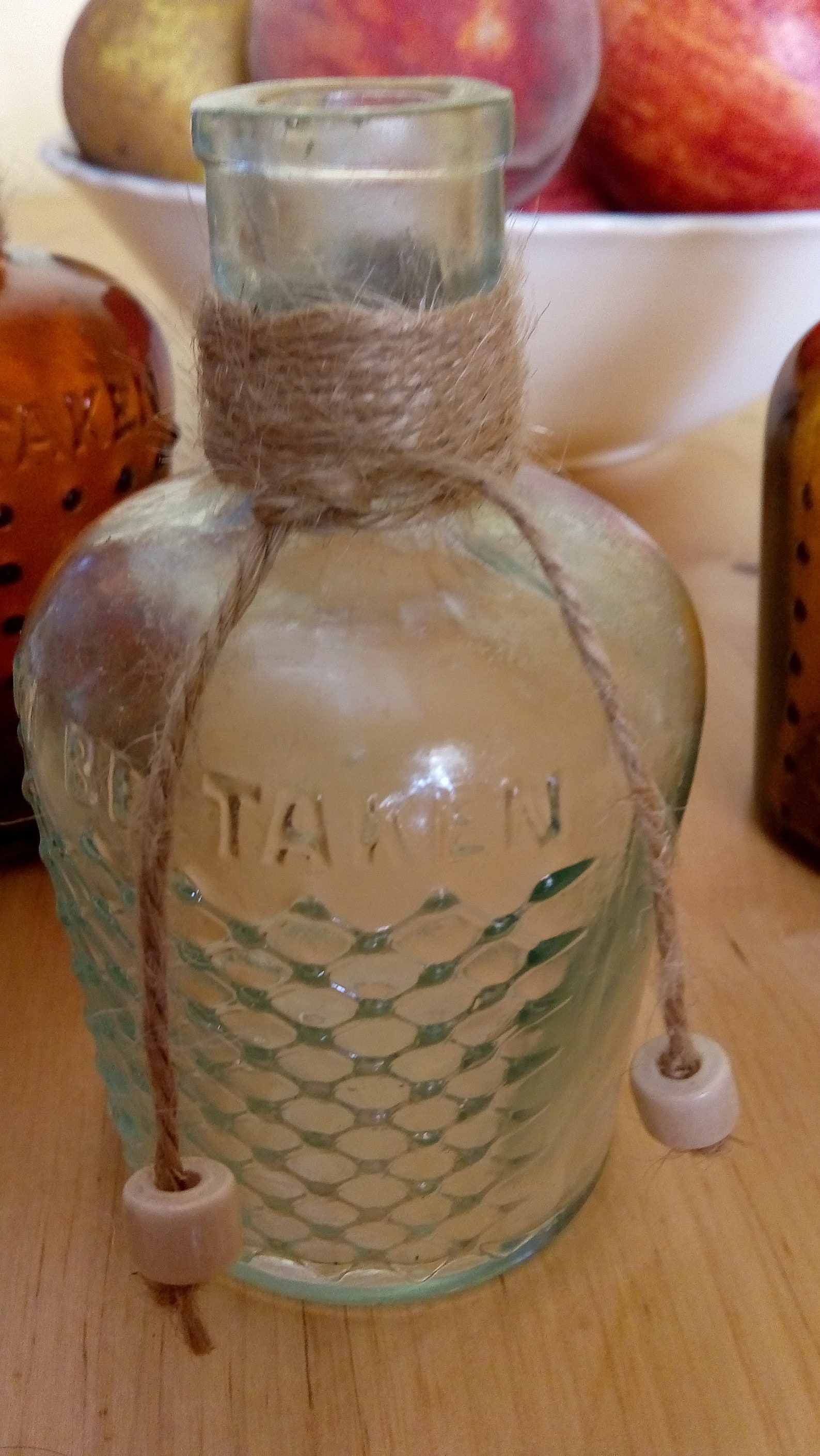 Small decorative bottles set of 3 Etsy