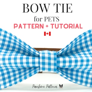 dog bow tie sewing pattern easy printable pattern and etsy