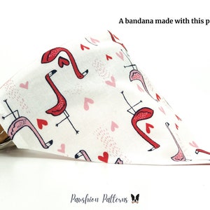 Dog Bandana Sewing Pattern/Pet Bandana Sewing Pattern/ PDF Sewing Tutorial for Dog Bandanas/3 sizes /Digital/Instant Download image 8