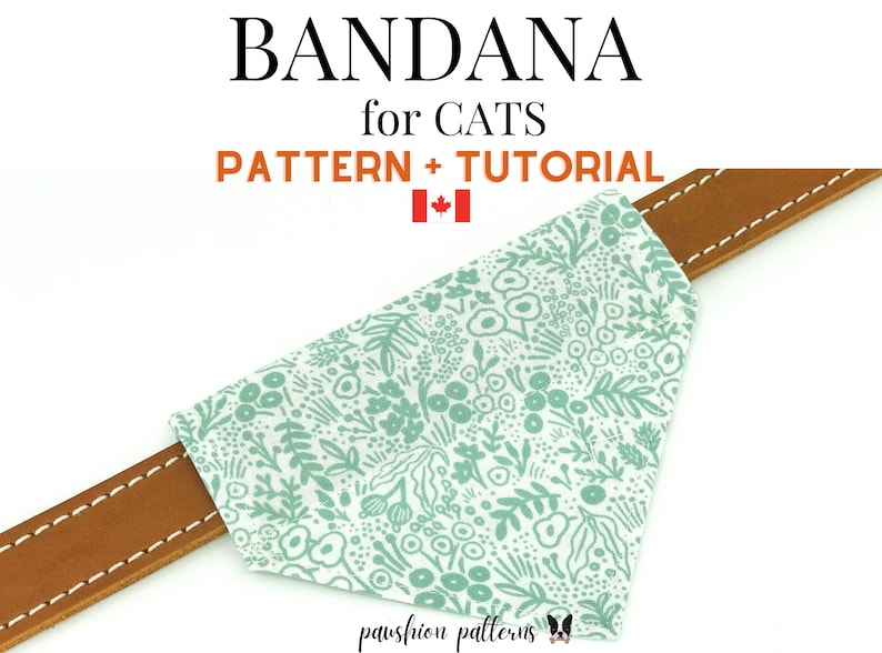 Cat Bandana Sewing Pattern/pet Bandana Sewing Pattern/ PDF Etsy