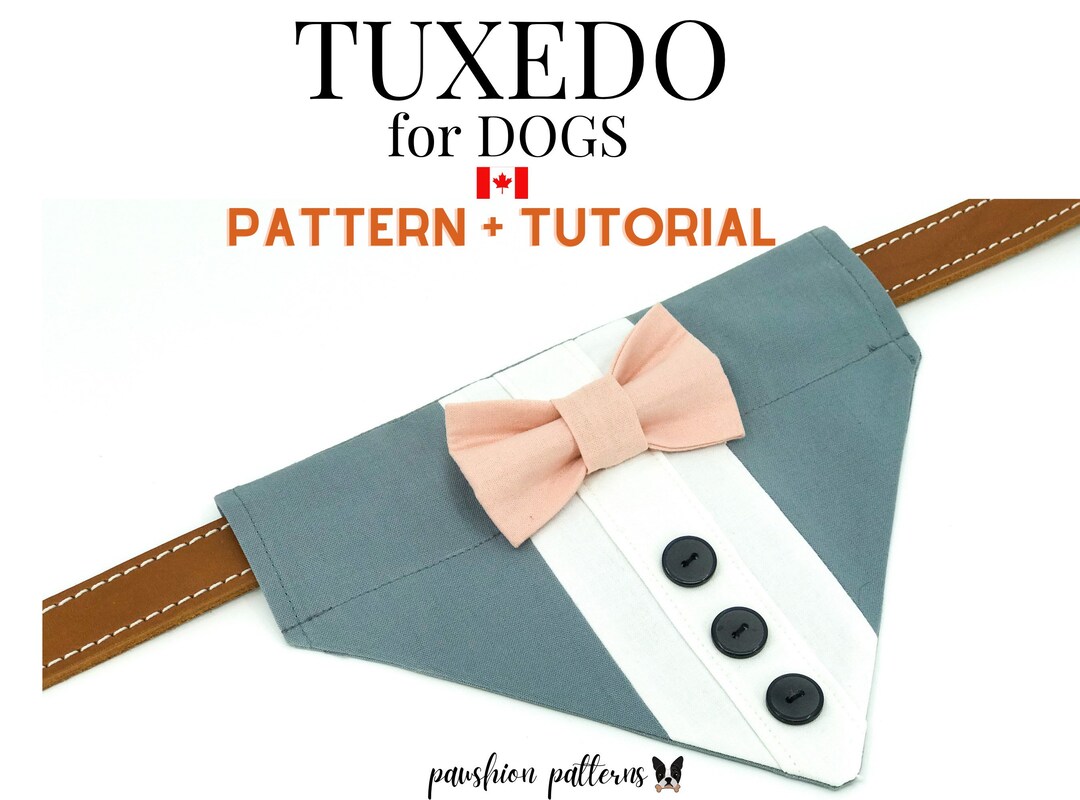 Dog Tuxedo Sewing Pattern DIY, Dog Tuxedo Sewing Pattern, PDF Sewing