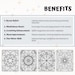 Simply Mandala Coloring Pages | Relaxing Printable Coloring Sheets for ...