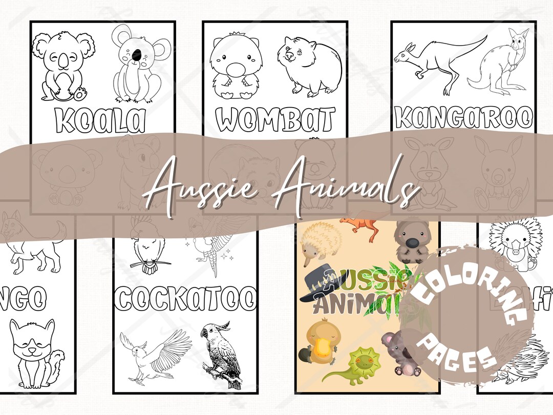 10 Australian Animal Coloring Pages for Creative Kids